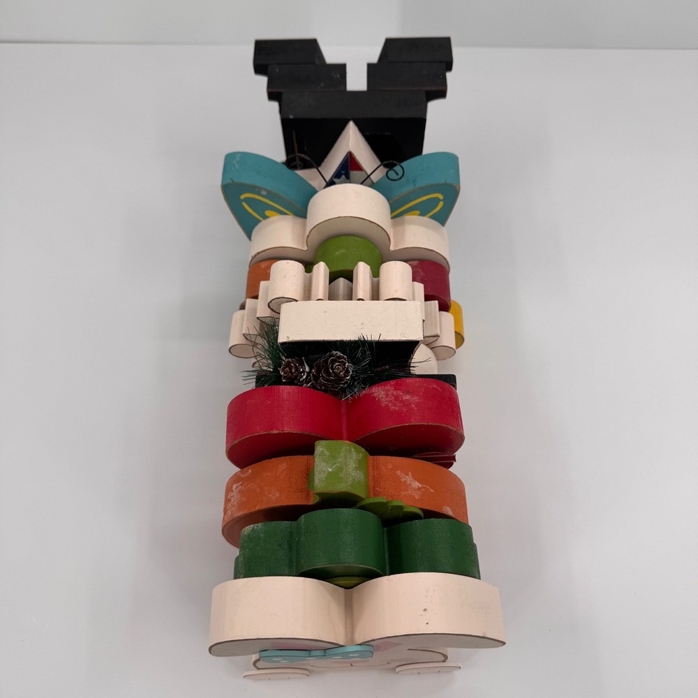 HOME Glitzhome‎ Shelf Sitter Seasonal Holiday 13-Piece Wooden Interchangeable - Picture 9 of 16